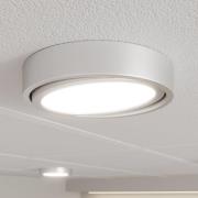 Prios Uvan LED-Deckenlampe neigbar, rund, chrom