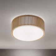 Deckenleuchte Tarta, Ø 50 cm, Holz, Textildiffusor, 4 x E27