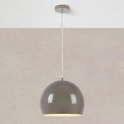 Pendellampe Pop, Ø 28 cm, greige, Metall