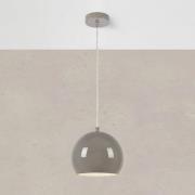 Pendellampe Pop, Ø 20 cm, greige, Metall