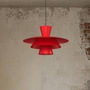 Hängeleuchte Plato, rot, Metall, Ø 38 cm, E27