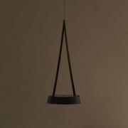 LED-Akku-Hängeleuchte Mahina, schwarz, Ø 17 cm, Metall, CCT