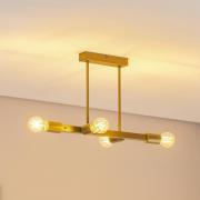 Deckenleuchte Eliza, vierflammig, gold