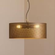 Hängelampe Zofia, kaffeebraun, Metall, Ø 50 cm, 3-flg., E27