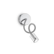 Ideal Lux LED-Wandleuchte Focus 1, chromfarben, 55 cm