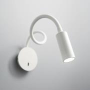 Ideal Lux LED-Wandlampe Focus 2, weiß, 55 cm, Flexarm