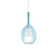 Ideal Lux Pendellampe Kalique 2, blau, Ø 18 cm, Kunststoff