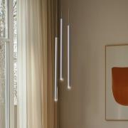 Hängeleuchte Sopel 3, olivgrün, rund, 3-flammig, Stahl, G9