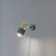 Wandstrahler Destin, einflammig grün/messing