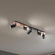 Deckenspot Cover Wood, fünfflammig