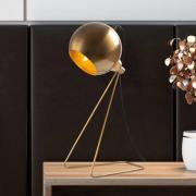 Tischleuchte Mixed, messing, Metall, Höhe 45 cm, E14