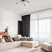 Deckenlampe Banana, schwarz, Metall, 67 cm, 6-flammig, E27