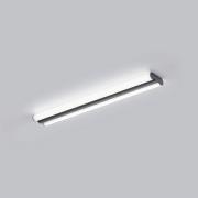 Helestra LED-Spiegellampe LOOM, Länge 60 cm, schwarz, IP44