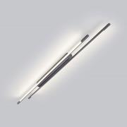 Helestra LED-Deckenlampe LEDA, titangrau, 150 cm, dimmbar