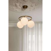 Nuura Kronleuchter Miira 3 Circular, Ø 54 cm, bronze/opal