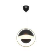 Pendelleuchte Tavia, schwarz, Ø 33 cm, Metall