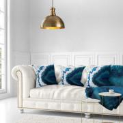 Hängeleuchte Berceste, goldfarben, Metall, Ø 40 cm, E27