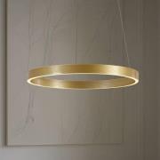 Lucande LED-Hängeleuchte Yonam, Ø 60 cm, 1-flg., gold, CCT