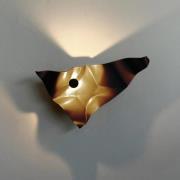 Knikerboker LED-Wandlampe Zona d'ombra, kaffeebraun, 79 cm