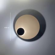 Knikerboker LED-Wandlampe Pois, creme, Ø 25 cm, dimmbar