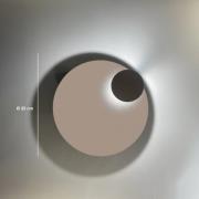 Knikerboker LED-Wandlampe Pois, sahara, Ø 25 cm, dimmbar