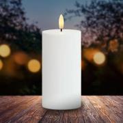 LED-Kerze Sille, Solarbetrieb, Höhe 15 cm, weiß, IP44