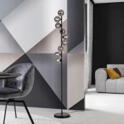 SCHÖNER WOHNEN Stehleuchte Dubai, Rauchglas, 9-fl., G9