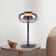 SCHÖNER WOHNEN LED-Tischlampe Sia, schwarz/rauchgrau 3.000 K