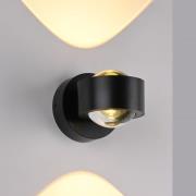 SCHÖNER WOHNEN LED-Wandlampe Chia, schwarz, 3.000 K, up/down