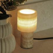 PR Home Tischleuchte Lucie, creme, Marmor, 16 cm hoch, G9