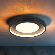 LED-Deckenlampe Solea, schwarz matt, Ø 40 cm, Kunststoff