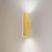 Wandleuchte Cerro, gelb, Stahl, Ø 6 cm, up/down