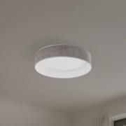 LED-Deckenlampe Plafond, Bouclé grau, Ø 45 cm, 3-step-dim