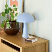 HÜBSCH Tischleuchte Mush Mini, eisblau, Metall, Höhe 25 cm