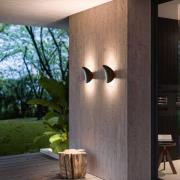 LED-Wandleuchte Alba, schwarz, Aluminium, IP20, 3.000 K