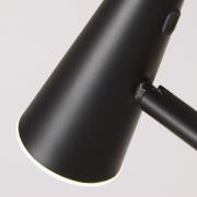 LED-Akku-Stehleuchte 10450BK, schwarz, Höhe 151 cm, Metall