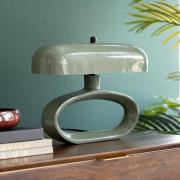 KARE Tischleuchte Suki, salbeigrün, Metall, 26 cm, E14