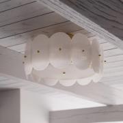 By Rydens Deckenleuchte Omlott, messing/weiß, Ø 53 cm