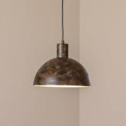 Hängeleuchte Kure, schwarz-braun, Metall, Ø 30 cm, E27