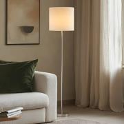 Lindby Stehleuchte Parsa, weiß, Textil, Höhe 167cm, E27