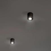 OSRAM Deckenstrahler ROUND, schwarz, Ø 8 cm, Metall, GU10