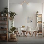 Deckenstrahler Tapp, beige, Länge 28 cm, 2-flg., Metall GU10