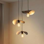 Hängeleuchte Eger, 3-flammig, schwarz, Metall, Ø 50 cm