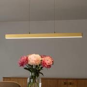LED-Hängelampe Vayana, Länge 190 cm, sandfarben, Metall, CCT