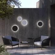 LED-Wandleuchte Aria M, sand, Aluminium, Ø 18 cm