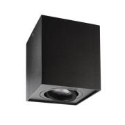 Deckenspot Bengala eckig, schwarz, Alu, GU10, schwenkbar