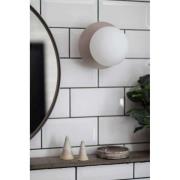 Globen Lighting Wandlampe ART DECO, weiß/weiß, Ø 16 cm, IP44