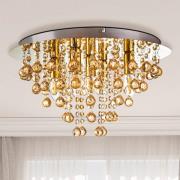 Deckenleuchte London, Ø 46 cm, 5-flg., goldfarben, Acrylglas