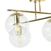Deckenleuchte Zoe, goldfarben, Länge 51 cm, Glas, 4-flammig