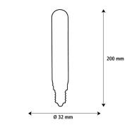 SEGULA LED Elegant Line E27 3W Tube 2.200 K Filament dimmbar